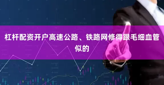 杠杆配资开户高速公路、铁路网修得跟毛细血管似的